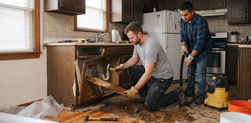 Repairing Water Damaged MDF Cabinets in Pearland