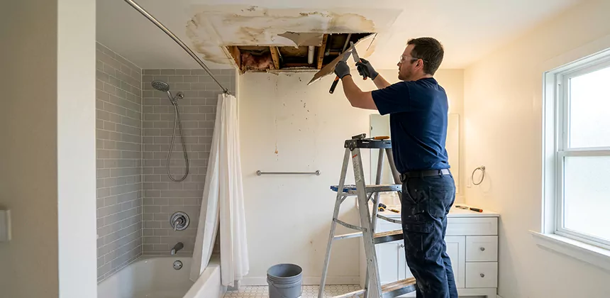 Bathroom Leak Ceiling Repair in Pearland