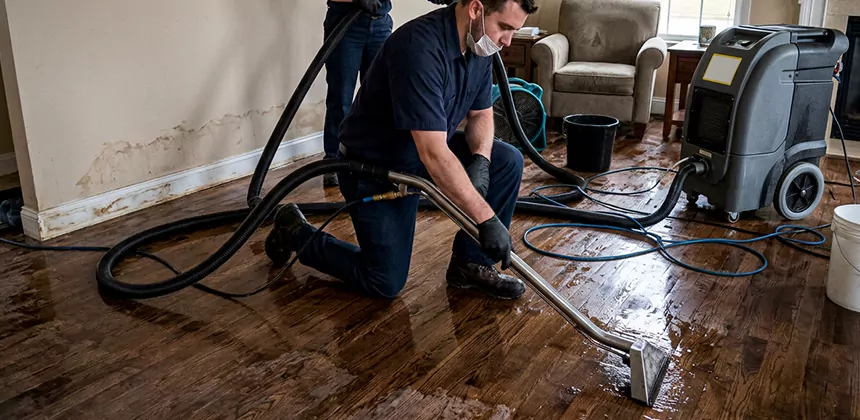 Hardwood Floor Water Extraction in Pearland